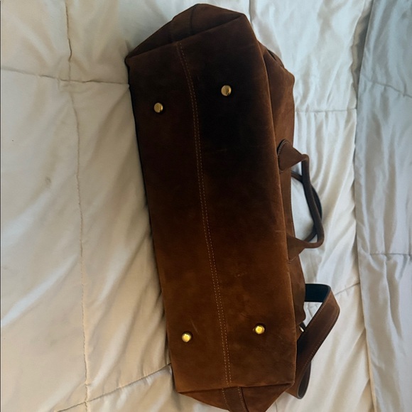 Coach Dark Brown Leather Tote - Picture 2 of 3